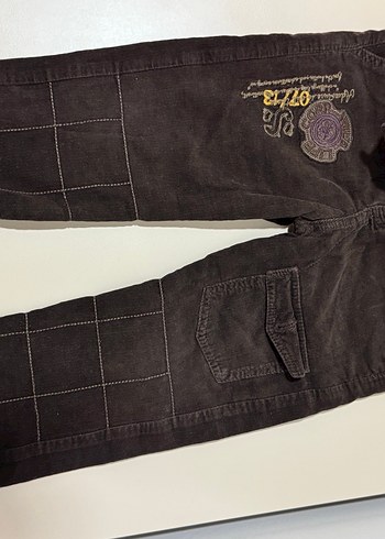 Erkek Çocuk Kahverengi Bol Kesim Kot Pantolon - Görsel 2