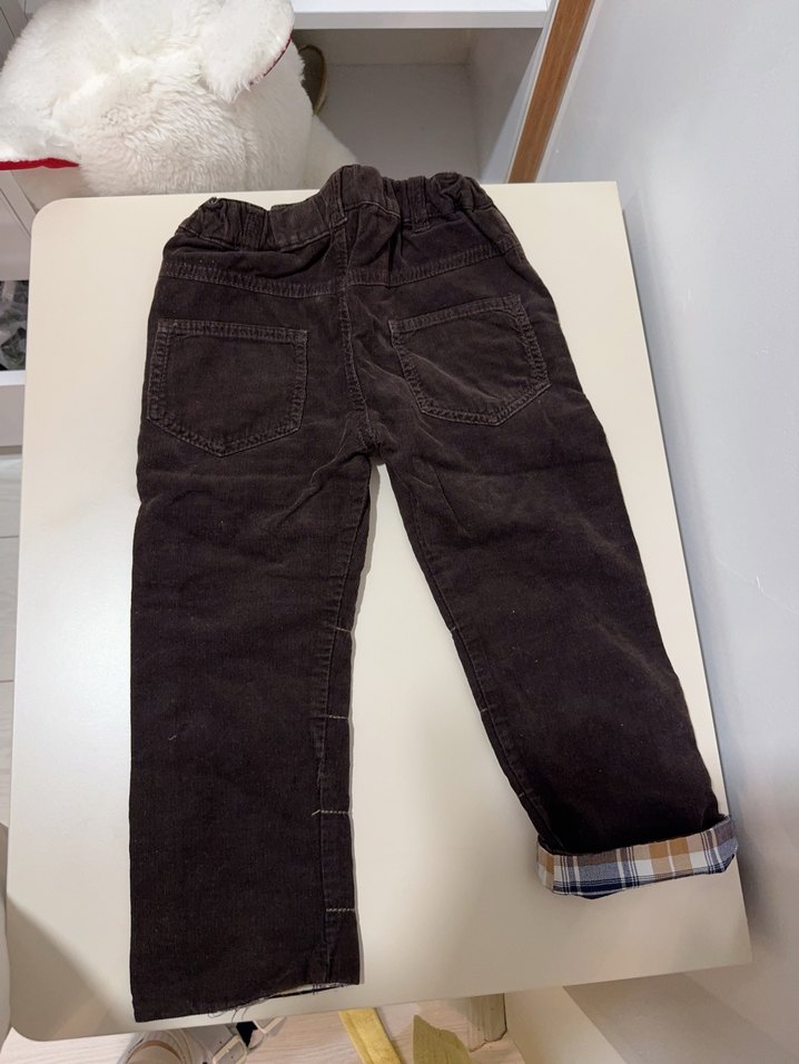 Erkek Çocuk Kahverengi Bol Kesim Kot Pantolon - Görsel 3