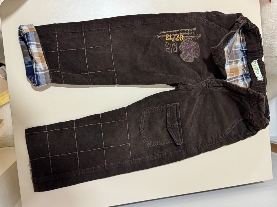 Erkek Çocuk Kahverengi Bol Kesim Kot Pantolon - Görsel 2