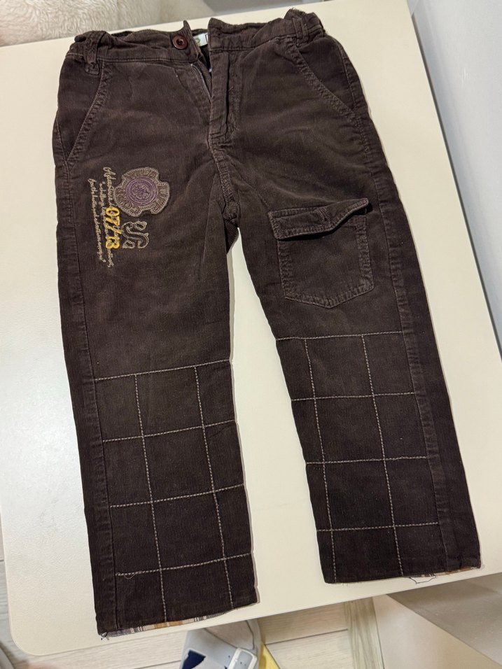 Erkek Çocuk Kahverengi Bol Kesim Kot Pantolon - Görsel 5