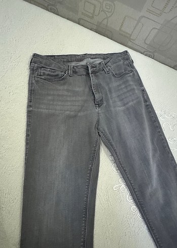 Gri Kadın Denim Pantolon - Görsel 2