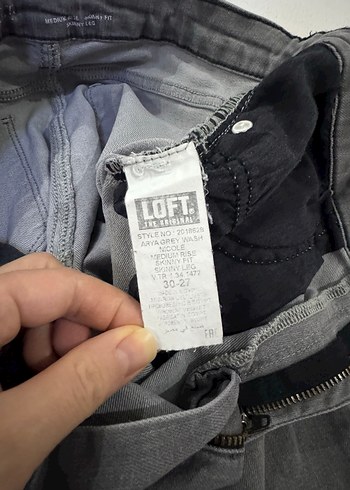 Gri Kadın Denim Pantolon - Görsel 4