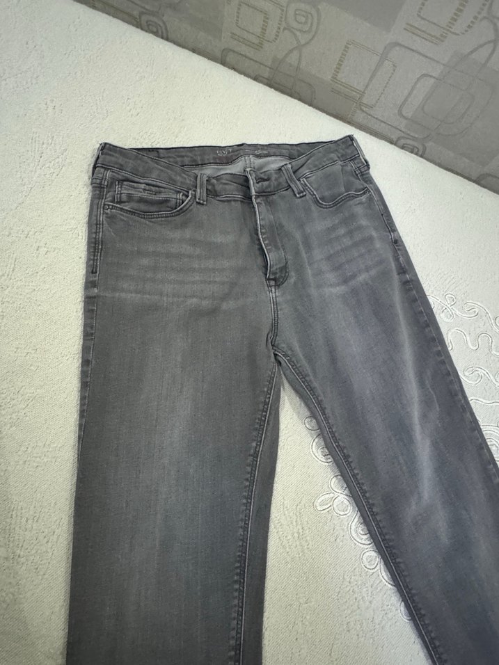 Gri Kadın Denim Pantolon - Görsel 2