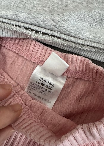 Gri Uzun Kollu Örme Bebek Kız Takımı - Görsel 4