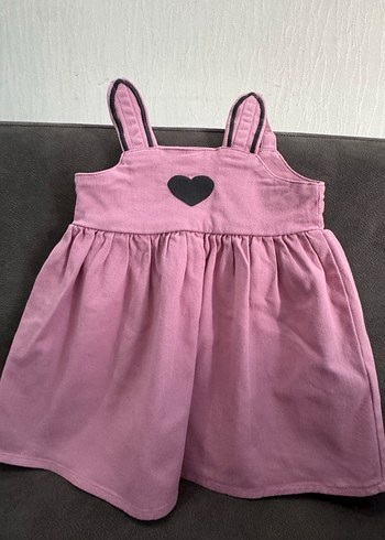 Pembe Kız Çocuk Fırfırlı Elbise - Görsel 5