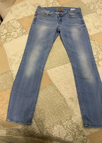Mavi Normal Boy Kadın Denim Pantolon - Görsel 9