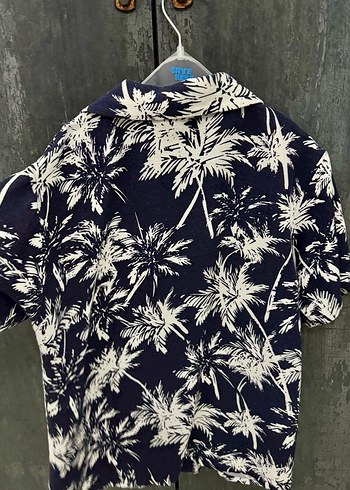 Erkek Çocuk Kısa Kollu Düğmeli Batik Gömlek - Görsel 2