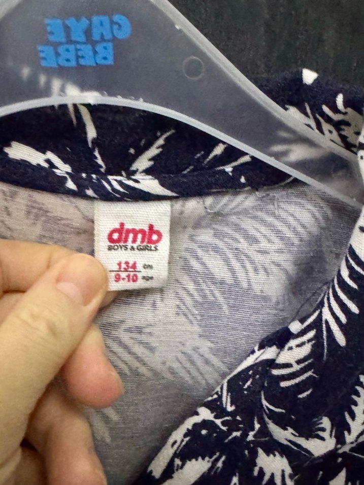 Erkek Çocuk Kısa Kollu Düğmeli Batik Gömlek - Görsel 3