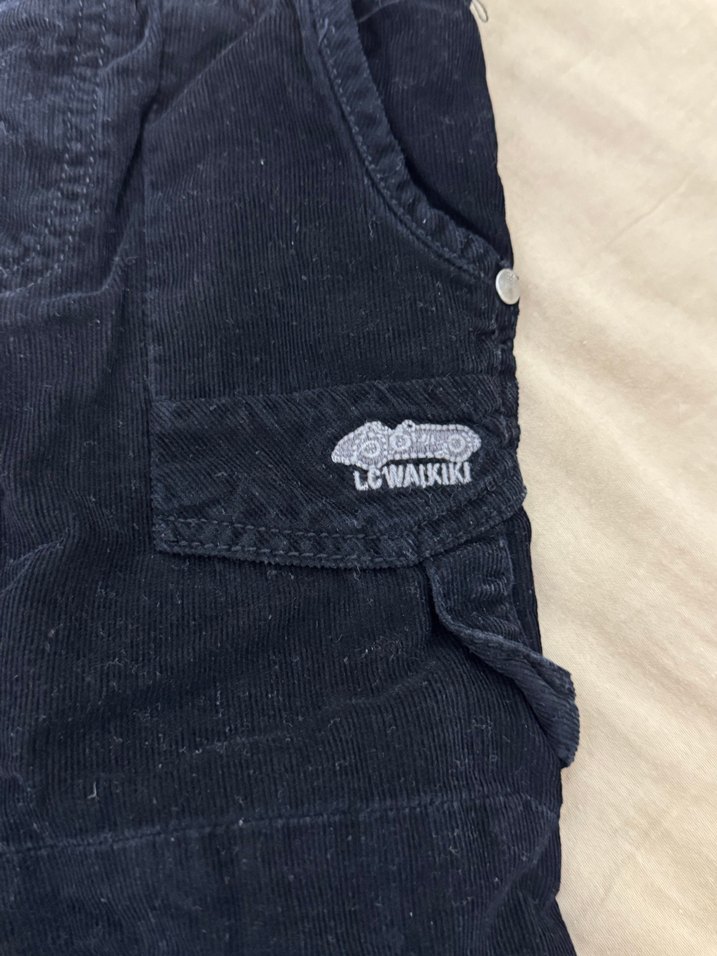 Erkek Çocuk Siyah Denim Rahat Kesim Pantolon - Görsel 3