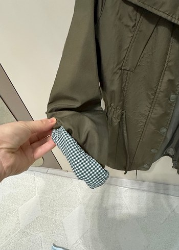 Düğmeli Yeşil Kadın Ceket - Görsel 3