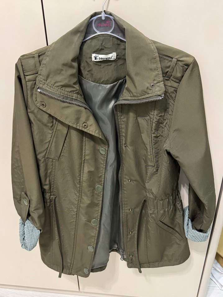 Düğmeli Yeşil Kadın Ceket - Görsel 2