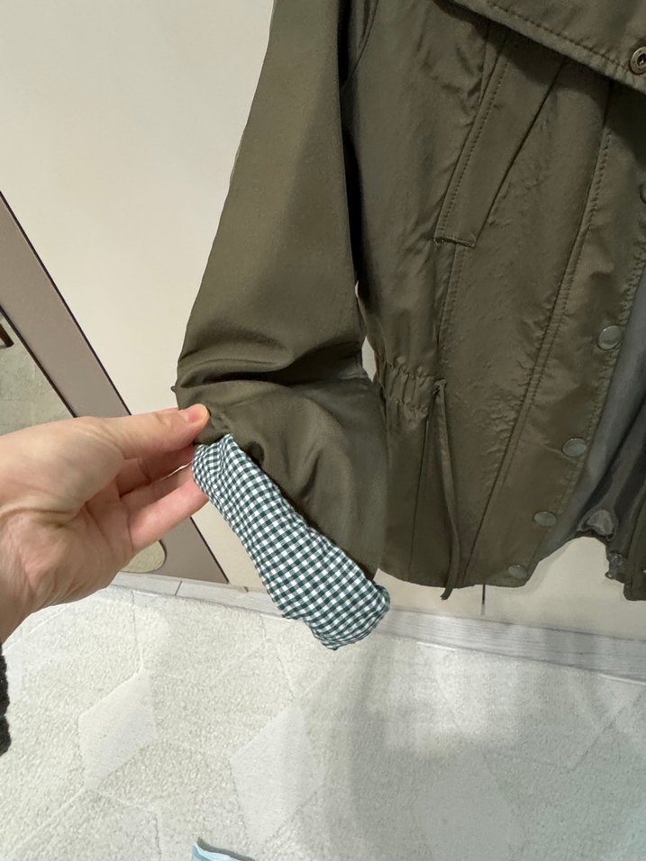 Düğmeli Yeşil Kadın Ceket - Görsel 3