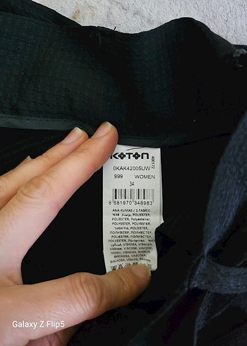 Kadın Bol Kesim Kuşaklı Pantolon - Görsel 4