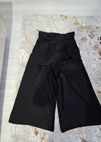 Kadın Bol Kesim Kuşaklı Pantolon - Görsel 6