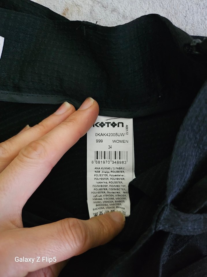 Kadın Bol Kesim Kuşaklı Pantolon - Görsel 4