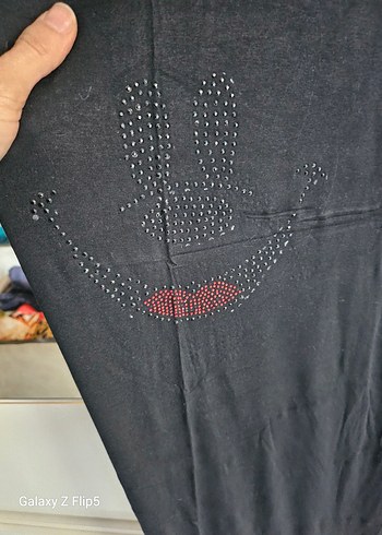 Siyah Payetli Kısa Kollu Uzun Elbise - Görsel 4