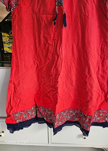 Püsküllü Kısa Kollu Tunik - Görsel 2