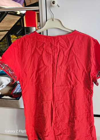 Püsküllü Kısa Kollu Tunik - Görsel 5