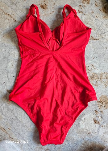 Drapeli Kırmızı Strappy Mayo - Görsel 3