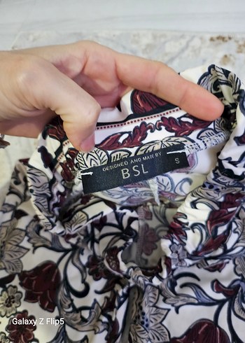 Bordo Desenli Bohem İspanyol Paça Pantolon - Görsel 5