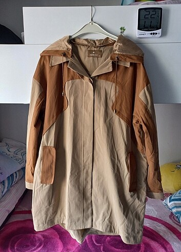 40 Beden camel Renk Bayan trench