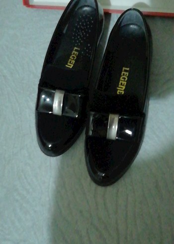 Kız Çocuk Siyah Rugan Tokalı Loafer - Görsel 2