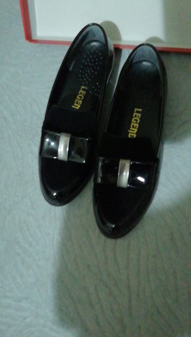 Kız Çocuk Siyah Rugan Tokalı Loafer - Görsel 2