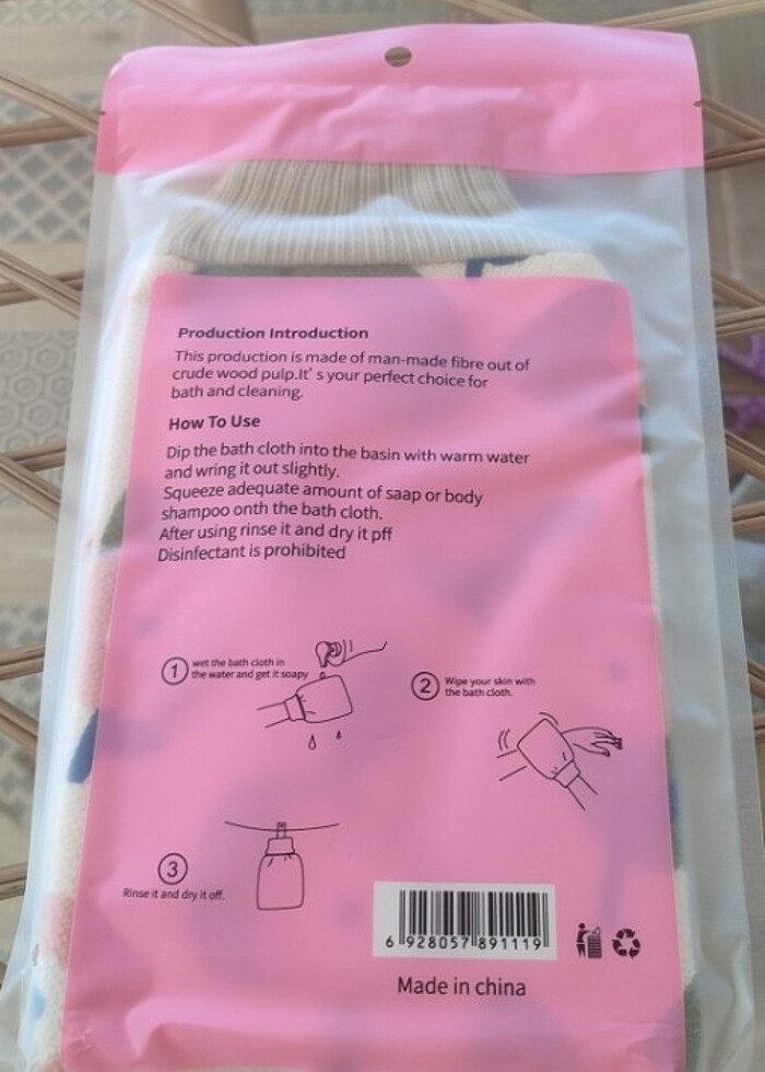 Bath Glove Eldivenli Duş Kesesi  - Görsel 2