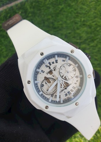 hublot Beyaz Minimalist Erkek Kol Saati