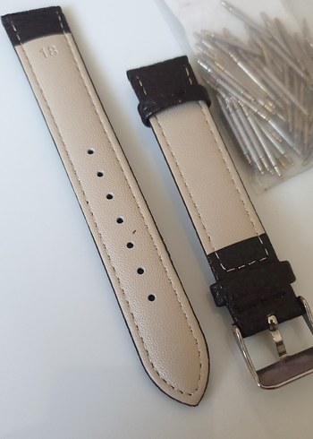 Kahverengi Klasik Erkek Saat Kayışı 18 mm - Görsel 2