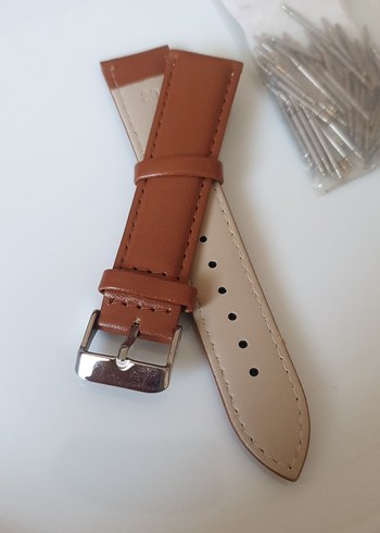 Bej Erkek Saat Kordonu Minimalist Tasarım 20 mm - Görsel 2