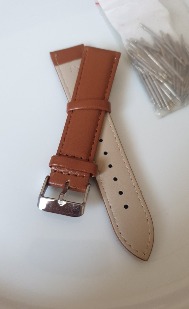 Bej Erkek Saat Kordonu Minimalist Tasarım 20 mm - Görsel 2