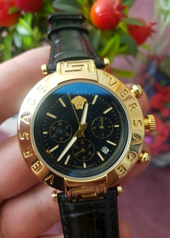 Versace Erkek Klasik Modern Altın Saat