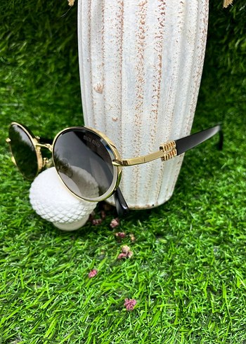 miu miu Altın Renk Puflu Kadın Güneş Gözlüğü - Görsel 2