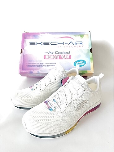40 Beden beyaz Renk Skechers Skech Air (40)