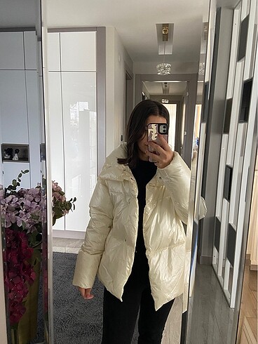 Koton Parlak şişme mont