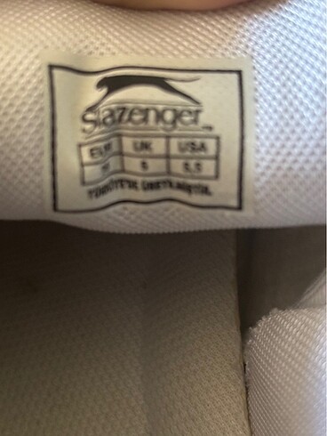 38 Beden beyaz Renk SLAZENGER ayakkabısı