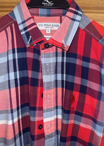 s Beden Ekoseli Slim fit gömlek