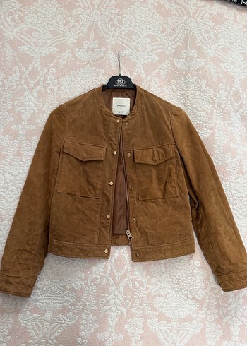 Nubuk Deri ceket - Görsel 4