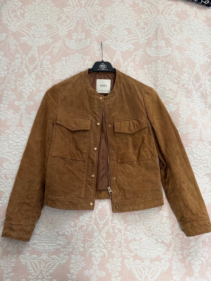 Nubuk Deri ceket - Görsel 4