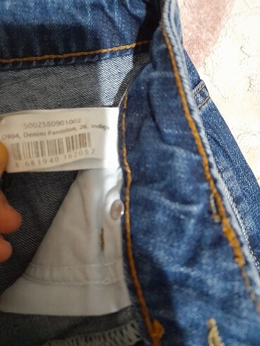 26 Beden lacivert Renk Kot pantolon