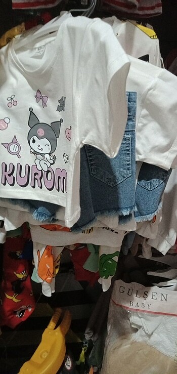 2 Yaş Beden Kot şort 'lu Takım