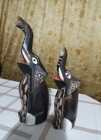  Beden çeşitli Renk Ahşap Fil biblo