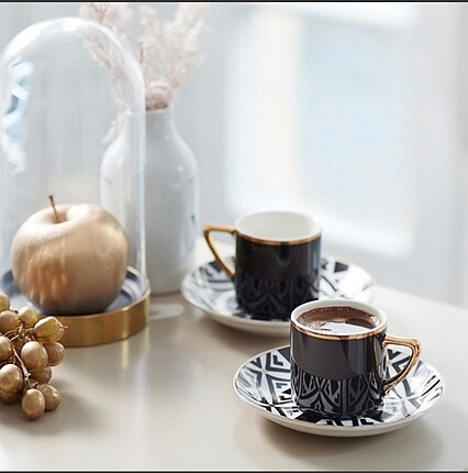 Karaca 2 Karaca monochrome kahve fincanı #karaca