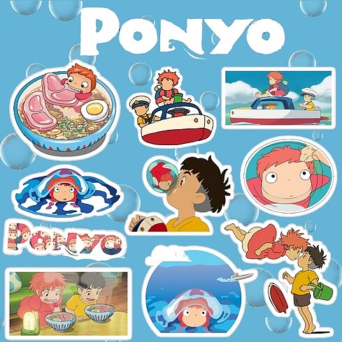 Ponyo Sticker Seti