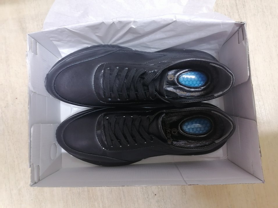 Erkek Ayakkabısı siyah  kutusunda Büyük beden 47 no. Sıfır ürün - Görsel 5