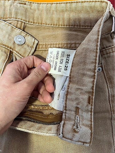 xs Beden Krem kot pantalon