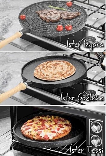 Çift taraflı döküm tava