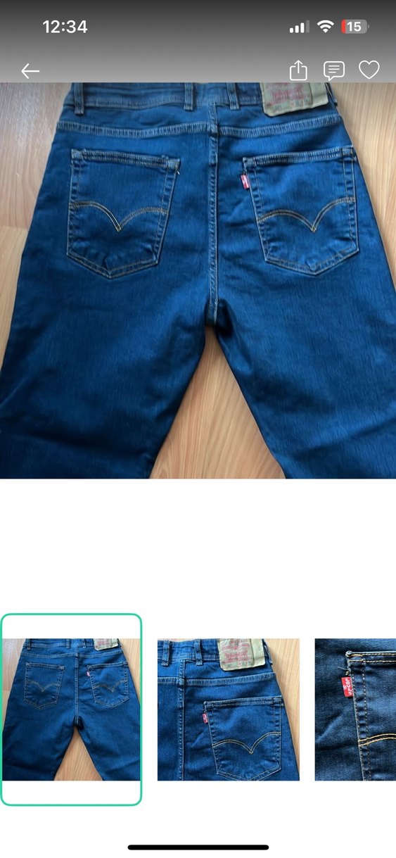 Levis Mavi Denim Jean — görsel 2/5
