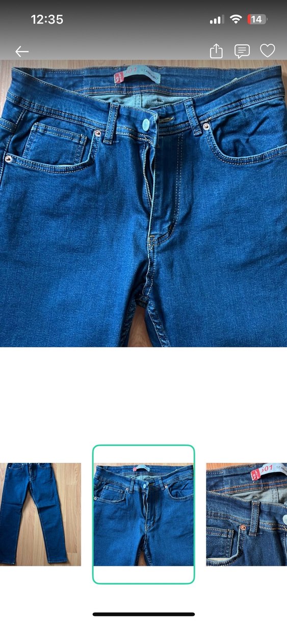 Levis Mavi Denim Jean — görsel 4/5